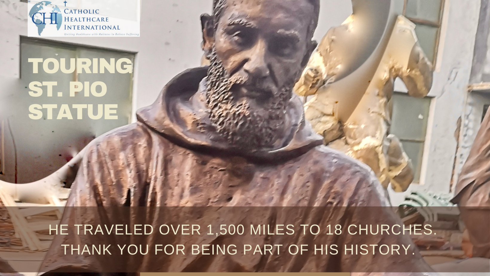 St Pio Statue 1500 miles 18