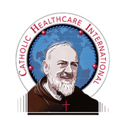 Catholic Healthcare International Logo with St. Padre Pio